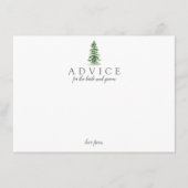 ザウォーターカラーパインツリーフォレストズコレク結婚ション アドバイスカード