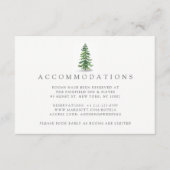 ザウォーターカラーパインツリーフォレストズコレク結婚ション エンクロージャーカード (正面)