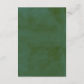 ザウォーターカラーパインツリーフォレストズコレク結婚ション エンクロージャーカード (裏面)