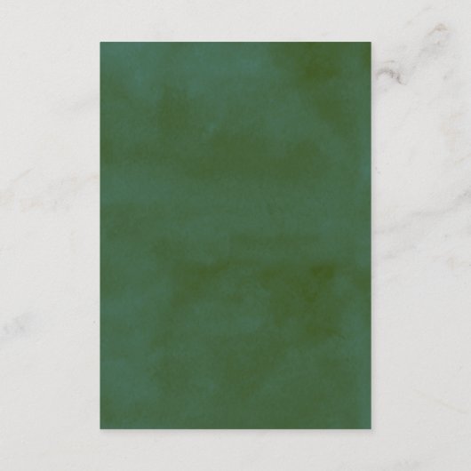 ザウォーターカラーパインツリーフォレストズコレク結婚ション エンクロージャーカード (裏面)