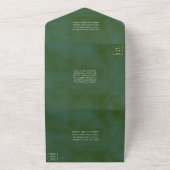 ザウォーターカラーパインツリーフォレストズコレク結婚ション オールインワン招待状 (外側)