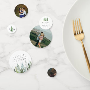 ザウォーターカラーパインツリーフォレストズコレク結婚ション コンフェッティ