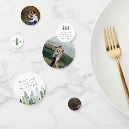 ザウォーターカラーパインツリーフォレストズコレク結婚ション コンフェッティ (グループ)