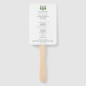 ザウォーターカラーパインツリーフォレストズコレク結婚ション ハンドファン (裏面)