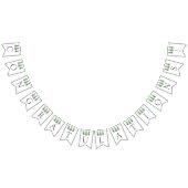 ザウォーターカラーパインツリーフォレストズコレク結婚ション バンティングフラッグ (全)