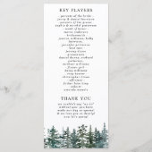 ザウォーターカラーパインツリーフォレストズコレク結婚ション プログラム (裏面)