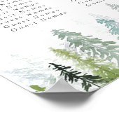 ザウォーターカラーパインツリーフォレストズコレク結婚ション ポスター (角)