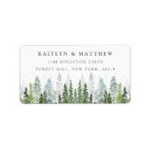 ザウォーターカラーパインツリーフォレストズコレク結婚ション ラベル (正面)