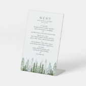 ザウォーターカラーパインツリーフォレストズコレク結婚ション 台座サイン (正面)