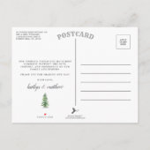 ザウォーターカラーパインツリーフォレストズコレク結婚ション 案内ポストカード (裏面)