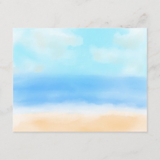 ザウォーターカラービーチ結婚式コレクション エンクロージャーカード (裏面)