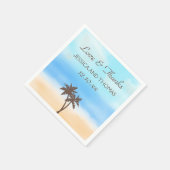 ザウォーターカラービーチ結婚式コレクション スタンダードカクテルナプキン (角)