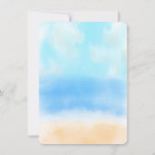 ザウォーターカラービーチ結婚式コレクション セーブザデート (裏面)