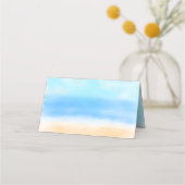 ザウォーターカラービーチ結婚式コレクション プレイスカード (裏面)