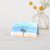 ザウォーターカラービーチ結婚式コレクション プレイスカード (正面)