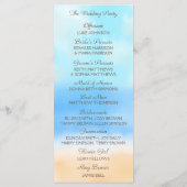 ザウォーターカラービーチ結婚式コレクション プログラム (裏面)