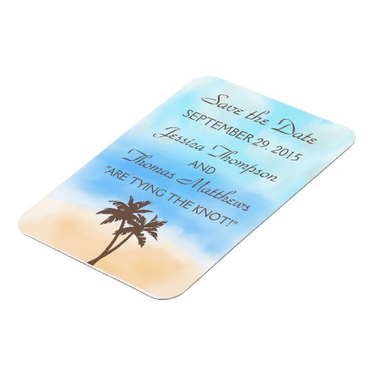 ザウォーターカラービーチ結婚式コレクション マグネット (左側)