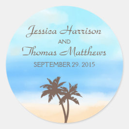 ザウォーターカラービーチ結婚式コレクション ラウンドシール