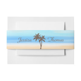 ザウォーターカラービーチ結婚式コレクション 招待状ベリーバンド