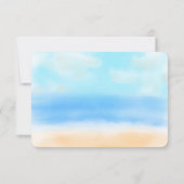 ザウォーターカラービーチ結婚式コレクション – RSVP (裏面)