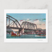 ザウォーターカーニバルとノースウエスタン・パシフィックRR ポストカード (正面)