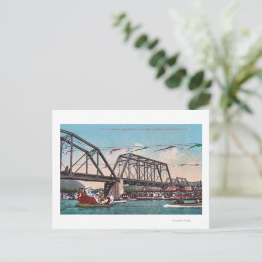 ザウォーターカーニバルとノースウエスタン・パシフィックRR ポストカード (スタンド正面)