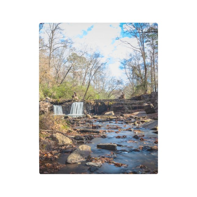 ザウォーターフォールアットフリーマンズミルウォールアート メタルプリント (正面)