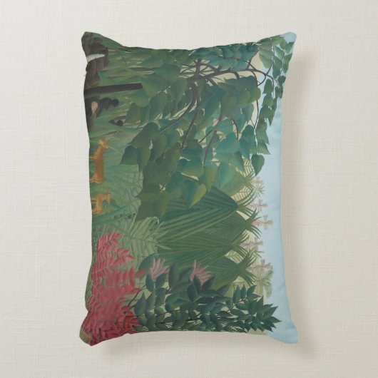 ザウォーターフォールバイアンリルーソーヴィンテージファインアート アクセントクッション (正面(垂直))