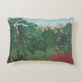 ザウォーターフォールバイアンリルーソーヴィンテージファインアート アクセントクッション (裏面)