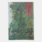 ザウォーターフォールバイアンリルーソーヴィンテージファインアート キッチンタオル (縦)