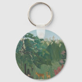 ザウォーターフォールバイアンリルーソーヴィンテージファインアート キーホルダー (正面)