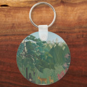 ザウォーターフォールバイアンリルーソーヴィンテージファインアート キーホルダー (正面)