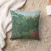ザウォーターフォールバイアンリルーソーヴィンテージファインアート クッション (ブランケット)