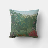 ザウォーターフォールバイアンリルーソーヴィンテージファインアート クッション (裏面)