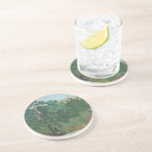 ザウォーターフォールバイアンリルーソーヴィンテージファインアート コースター (側面)