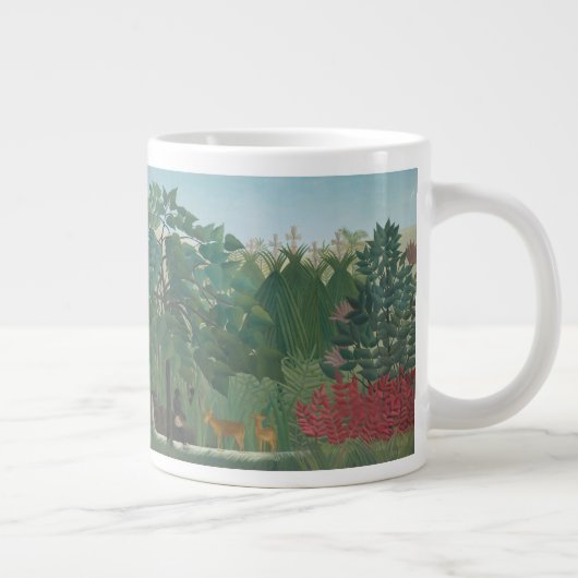 ザウォーターフォールバイアンリルーソーヴィンテージファインアート ジャンボコーヒーマグカップ (右)