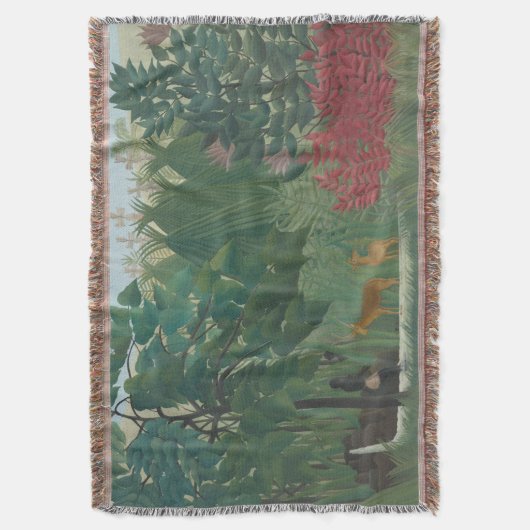 ザウォーターフォールバイアンリルーソーヴィンテージファインアート スローブランケット (正面縦)