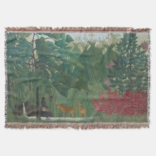 ザウォーターフォールバイアンリルーソーヴィンテージファインアート スローブランケット (正面)
