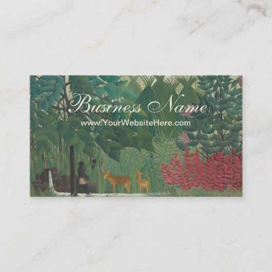 ザウォーターフォールバイアンリルーソーヴィンテージファインアート 名刺 (正面)