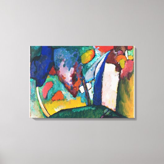 ザウォーターフォールワッシリーカンディンスキー キャンバスプリント (正面)