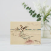 ザウォーターベビービーチヴィンテージおとぎ話 ポストカード (スタンド正面)