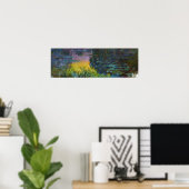 ザウォーターリリー – 夕日、クロード・モネ ポスター (ホームオフィス)