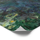 ザウォーターリリー – 雲、クロード・モネ ポスター (角)