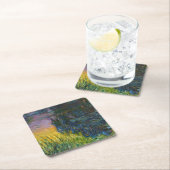 ザウォーターリリー – Setting Sun, Claude Monet, 1916 スクエアペーパーコースター (インサイチュ)