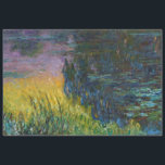 ザウォーターリリー – Setting Sun, Claude Monet, 1916 薄葉紙<br><div class="desc">オスカー・クロード・モネ（1840年11月14日–1926年12月5日）フランスのは画家で、印象派の創始者であフランスのり、特に自然の前に起こった自分の認識の哲学の中で最も一貫性のある多産の開業医であ絵画る。「印象主義」という用語は、1874年にモネとその仲間がパリサロンの代替として開催した個展の最初に展示された彼のインプレッション絵画、ソレイルレバント（インプレッション、日の出）のタイトルに由来する。モネは田舎を記録するという野心を抱フランスのき、光の変化や季節の移り変わりを捉えるために絵画、同じシーンの手法を何度も採用した。1883年からジュヴェルニーに住み、家や財産を購入し、彼の知る作品の主題となるユリの池を含む広大な造園プロジェクトを始め最高のた。1899年絵画に睡蓮を始め、橋を中心とした縦向きの風景を最初に始め日本の、その後、20年間の生涯を通じて彼を描き続ける大規模な絵画シリーズを制作した。引用文：ウィキペディア</div>
