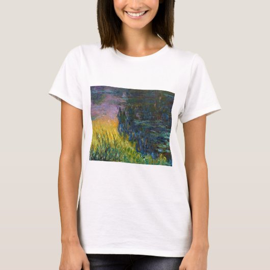 ザウォーターリリー – Setting Sun, Claude Monet, 1916 Tシャツ (正面)