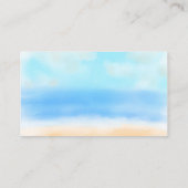 ザウォーター色ビーチ結婚式収集サイト エンクロージャーカード (裏面)