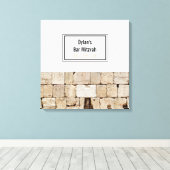 ザウォールこうもりバー(ユダヤ教の)バル・ミツバーサインインボード キャンバスプリント (インサイチュ (ウッドフロア))