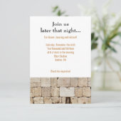 ザウォールバーバルミツワー披露宴パーティーカード 招待状 (スタンド正面)