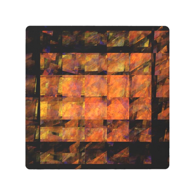 ザウォール抽象芸術メタルウォールアート メタルプリント (正面)